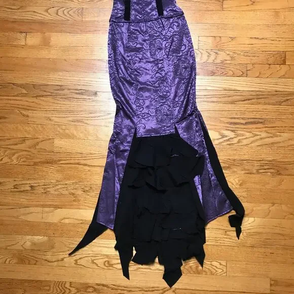Vintage Lip Service Exit to Eden Gothic Victorian High Waist Purple Skirt XS - Picture 5 of 10